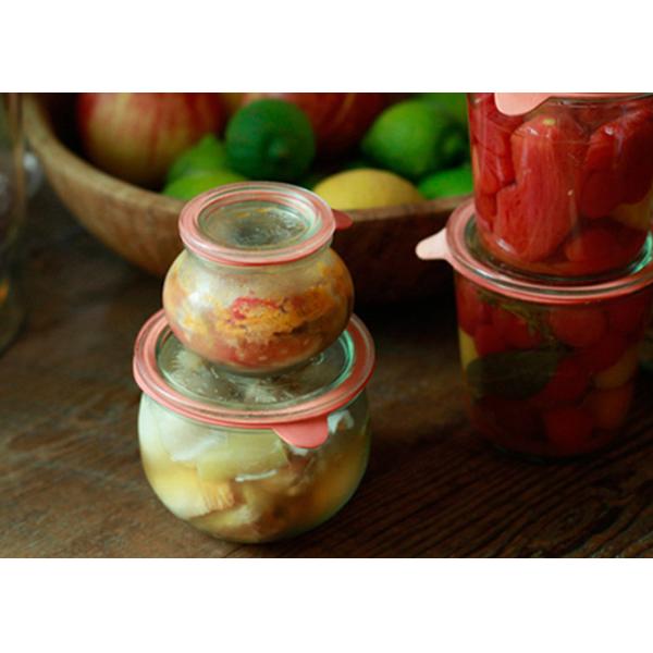 Большой живот формирует материал боросиликата Sealable стеклянного опарника варенья меда лимона опарников высокий