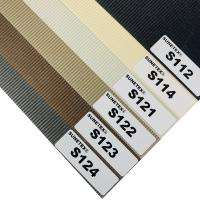 Janela de escritório Poliéster Roller Blinds Cortina Zebra Tecido Elétrico Verão Sombras