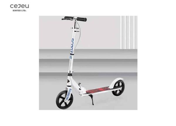 PU Carbon Steel 13CM Pedal Kick Scooter With Handbrake Over 5 Years Old