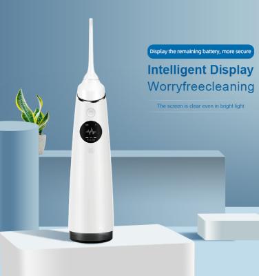 UL Dental Portable Water Flosser Cordless Water Teeth Cleaning With Lcd Display