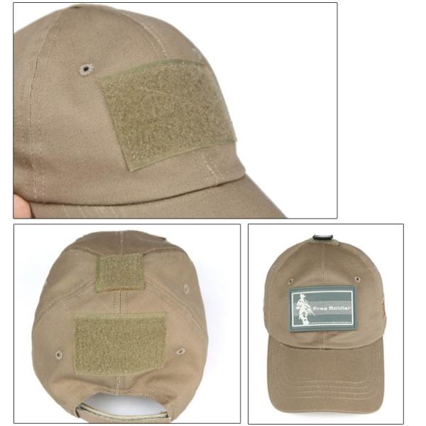 Velcro Patches Tactical Baseball Cap 100% Cotton 56cm Curve Brim