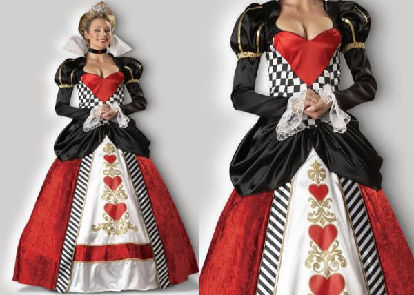 Holiday Queen Of Hearts Princess Halloween Costumes Prince Design With Choker