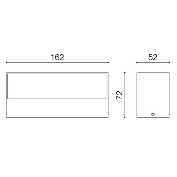 Exterior LED Up And Down Wall Light Decorative Wall Light Fixtures Surfaced Mounted
