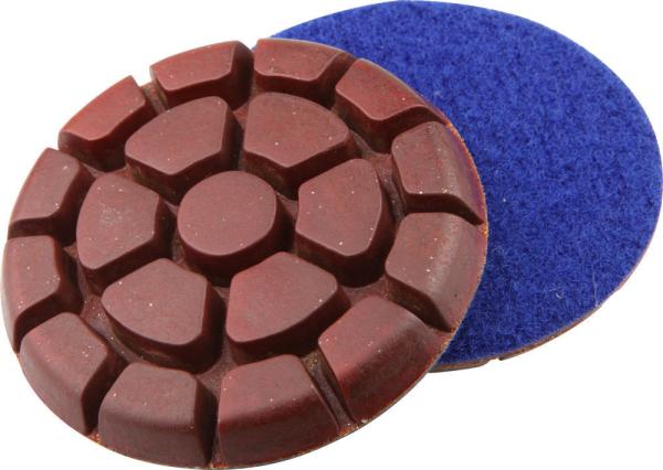 3 Inch Metal Chip Concrete Floor Polishing Pads Grit 50 In Round Shaped
