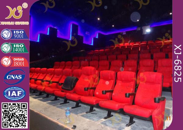 No Noise Gravity Return Theatre Seating Chairs / Cinema Chair PP Cover With Cushion
