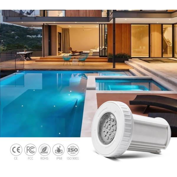 ABS IP68 Waterproof RGB Led Swimming Pool Light 3W CREE