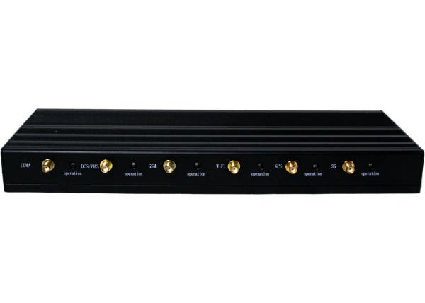 jammer do sinal de WIFI 3G GPS da faixa 12W 6/construtor EST-808I para o costume, 33dBm