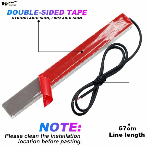 Lámpara de decoración de automóviles DRL Universal Super Bright Lámparas LED a prueba de agua COB LED de automóviles luz de niebla azul