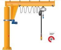 360 tipo elétrico elevado desempenho da coluna de Jib Crane 380V da rotação