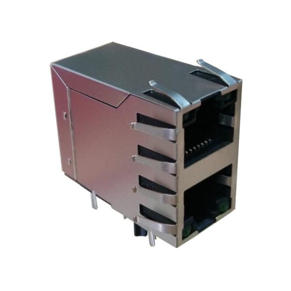 A40-216-263-900 Stacked 2x1 Rj45 Right Angle Transformer 10/100BT With LED