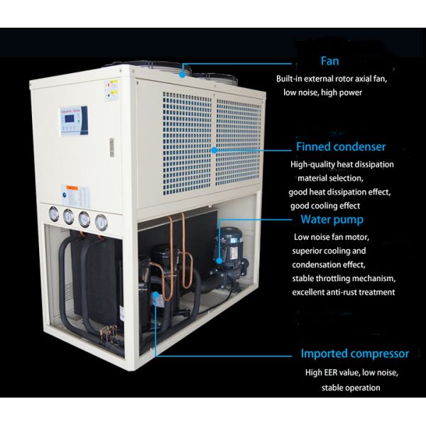 KUB1000 10HP Industrial Water Chiller with R22/R404A Refrigerant Air Cooled Condensing Unit