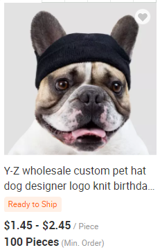 Y-Z Wholesale custom logo designer knitted adjustable winter warm funny dog skull hat