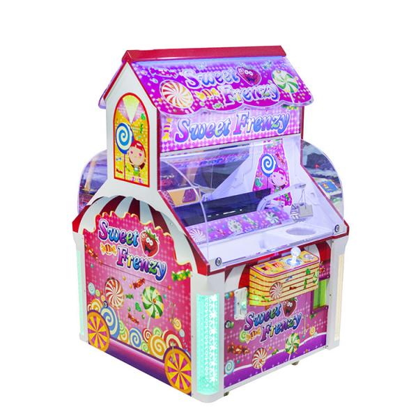 Máquina de venda automática doce do presente dos doces da agitação para o tipo de empurrador da moeda do jogador das crianças 2