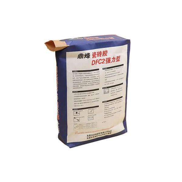 Multi - Wall Kraft Paper Bags , Block Bottom Valve Bag For 25kg Cement
