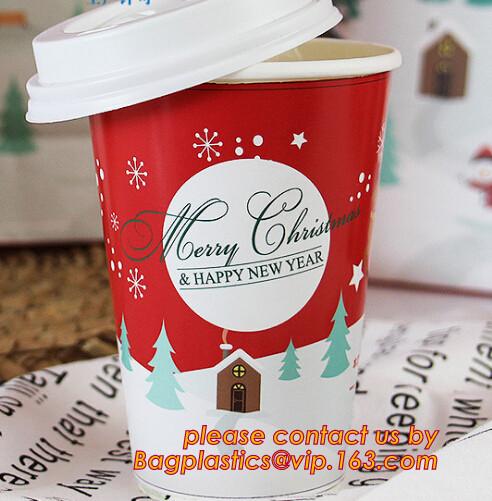 natural coffee cup,printed paper cup,tea cup and saucer, New Style Custome Printed Double Wall Paper Coffee Cups with Li