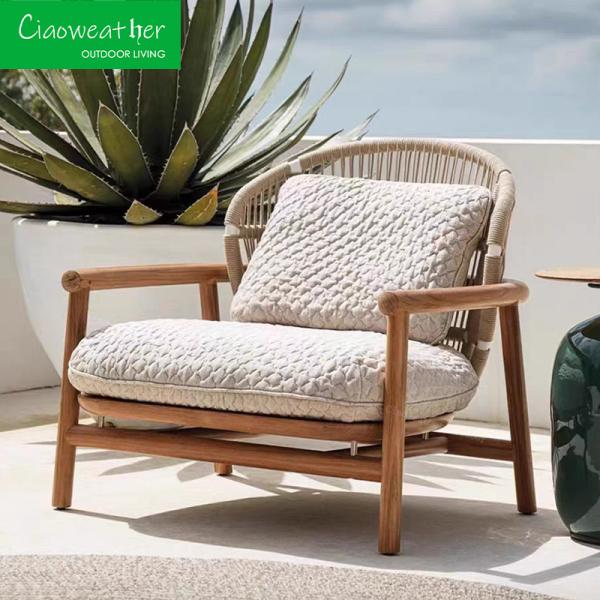 Patio into a Luxurious Retreat with Teakwood Frame and Water-Resistant Cushion Furniture