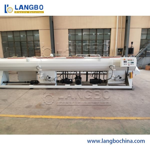 PLC Touch Screen PVC Pipe Extrusion Line Twin Screw Tube Making Machine
