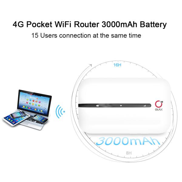 Прибор 3000mah 150mbps Точки доступа маршрутизатора 4g Lte OLAX MT10 MIFI Wifi