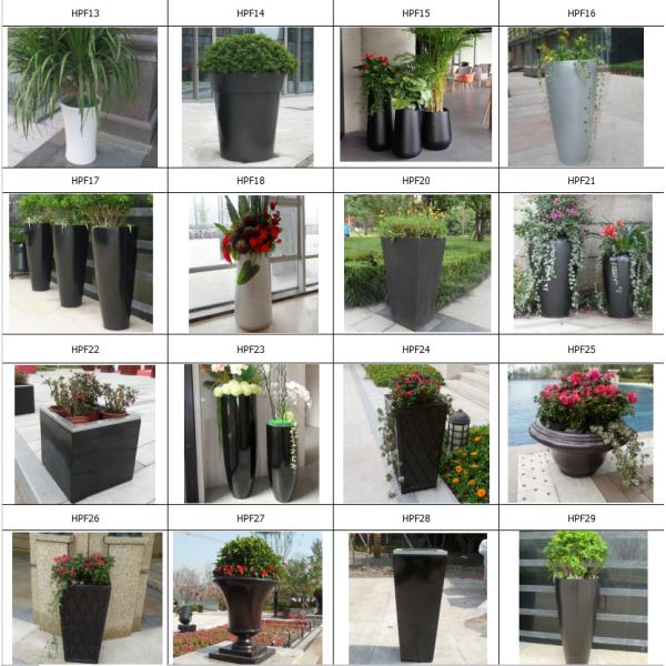 ISO14001 Certificate Decorative Metal Flower Pots