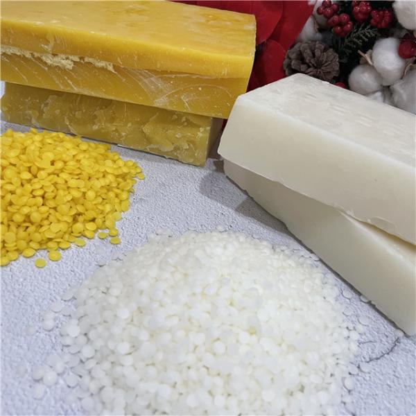 Ivory White Natural Beeswax Block 100% Pure Cosmetics Grade