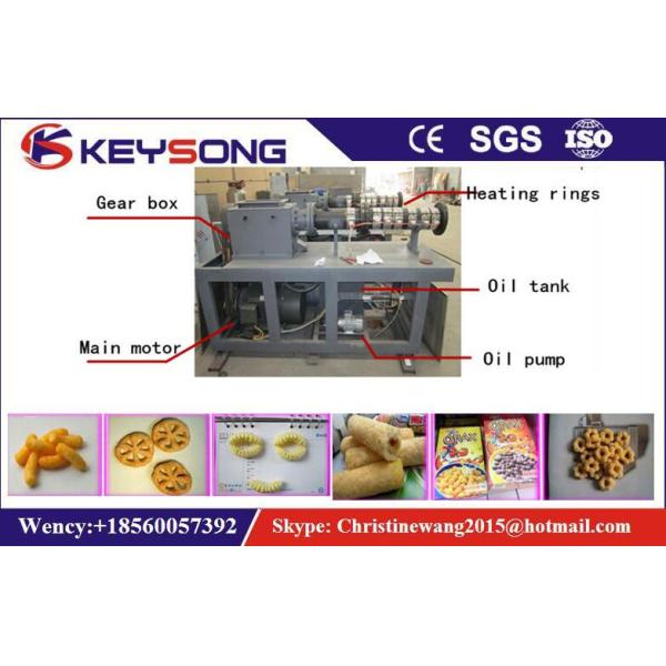 Industrial Puffed Corn Snack Food Making Machine Stainless Steel Food Extruder