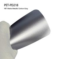 PET-PD218 PET Matte Metallic Carbon Gray Car Body Sticker 7.5 Mil Self Adhesive