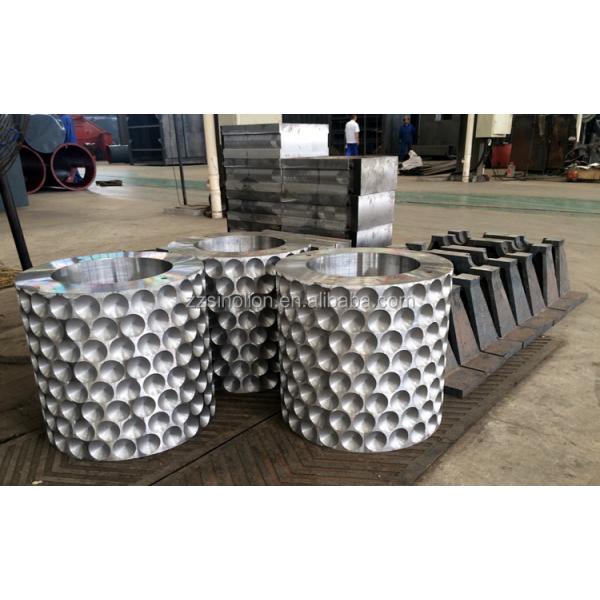 High Chrome Alloy Quenching Rollers Customized Shape for Briquette Machine Performance