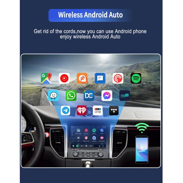 CP2A Wireless Android Auto Apple CarPlay Dongle Auto Connect Adapter