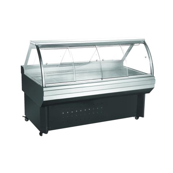 Покрашенный стальной материальный охладитель дисплея еды/витрина свежего мяса га