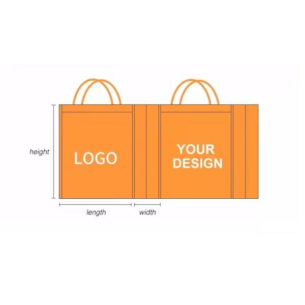 Reusable Grocery Non Woven Shopping Bag In Bulk 80g-130g