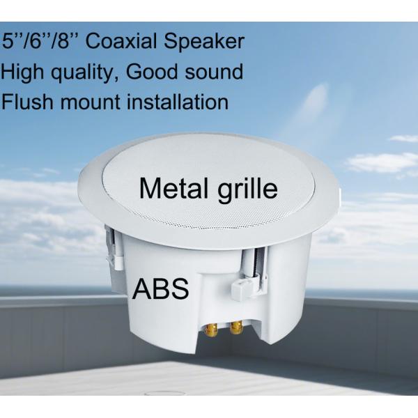 100V/70V altavoz de techo 6 pulgadas montaje de techo coaxial altavoces de sonido envolvente