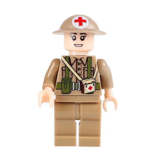 WW2 military weapon British army German soldier MKII MK35 medical helmet building block