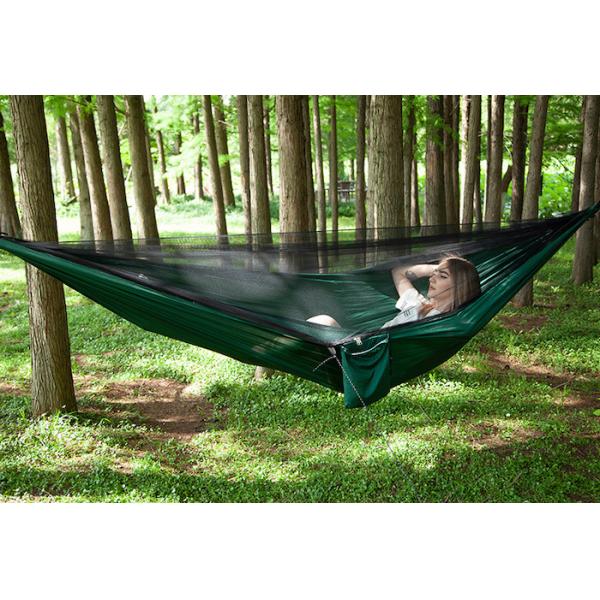 290*140CM Camouflage 210T Nylon Lightweight Camping Mosquito Net Hammock For Outdoor Relaxation