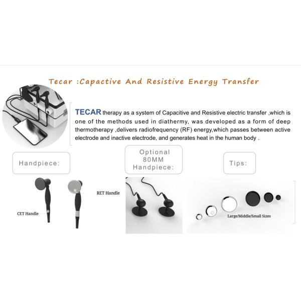 Портативная умная машина терапией ударной волны оборудования 18HZ красоты Tecar RF