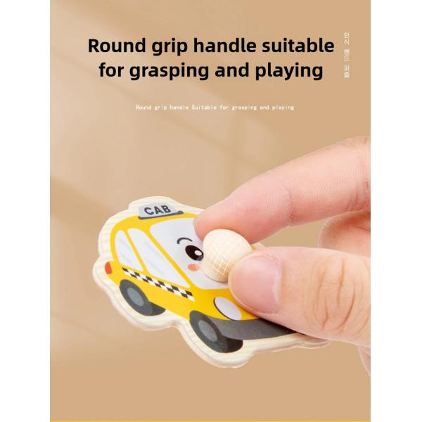 Baby Montessori Toys 3d Puzzle Cartoon Animals Vehicle Cognitive Jigsaw Puzzle Wooden Toys for Children