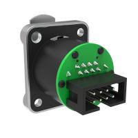 Conector RJ45 a prueba de agua para interiores y exteriores de red LAN Ethernet de 8 pines Conector Ethernet industrial IP44 CAT5e CAT6