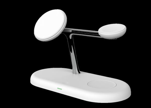 All In 1 Magnetic ABS Wireless Fast Charger for Apple and Samsung 15W/10W/7.5W/5W 2025 Newest