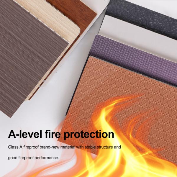New Model Bamboo Charcoal Wood Veneer Waterproof And Moisture-proof Interior Decoration Board For Commercial Spaces