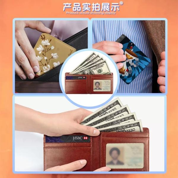 Sublimation Mens Wallet Custom Leather Bifold Wallet