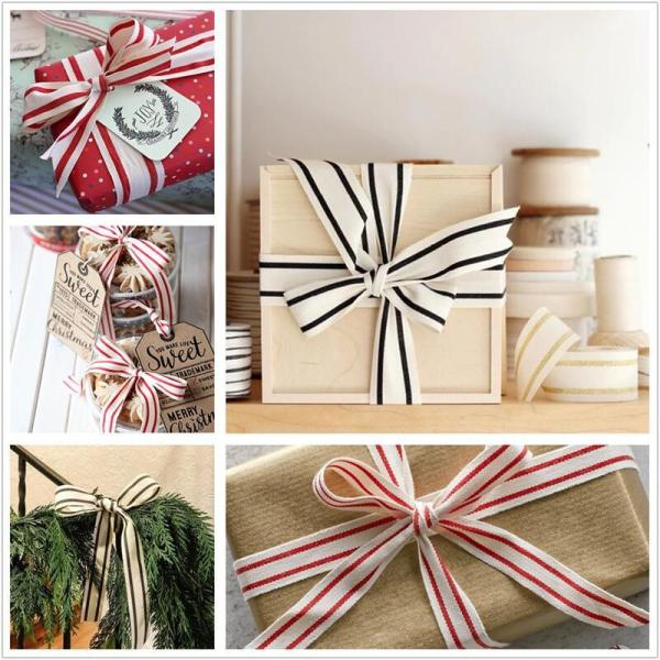 ISO14001 Полосатая лента 15mm-38mm Черно-белая лента