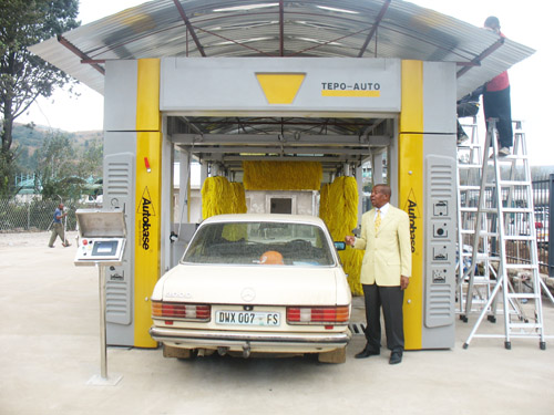 Electric Brushed Car Washer Stainless Steel With Pneumatic Control System