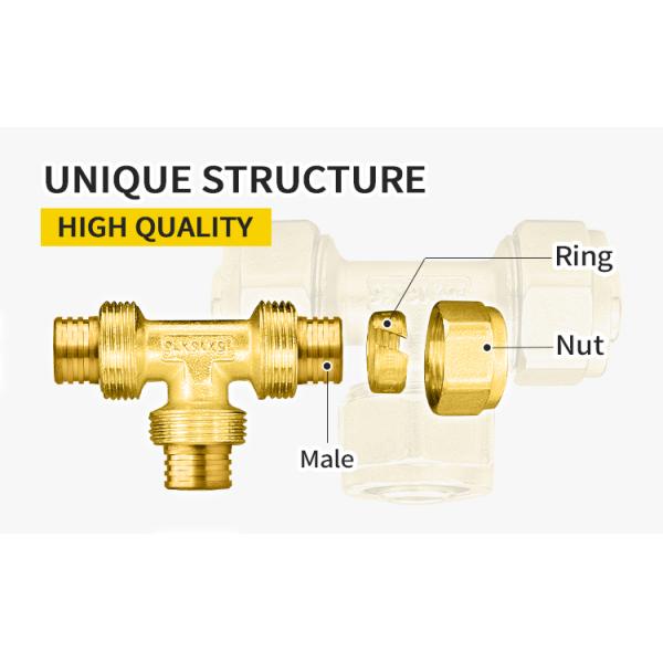 Polyethylene Cross Linked Compression Fittings with ISO Certification
