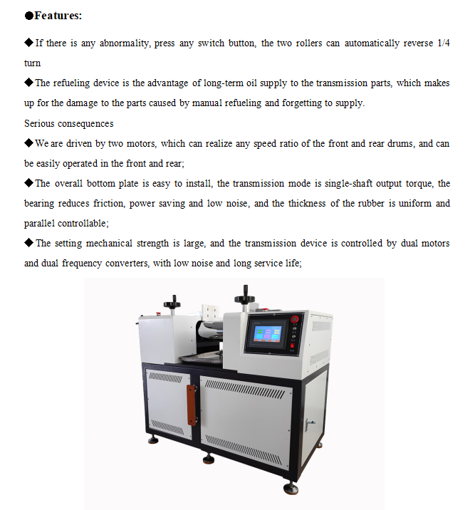 Precise Temperature Control Two Roll Rubber Mixing Mill Price for Rubber Mixing and Processing