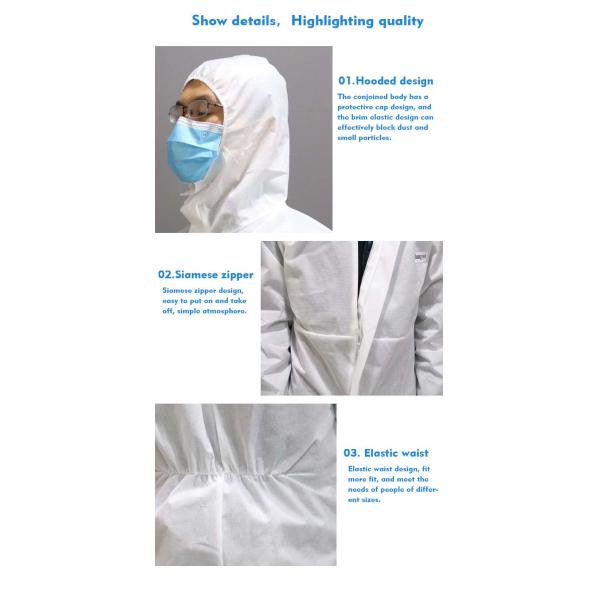 Disposable Medical Personal Protective clothing Equipment Protective Suits