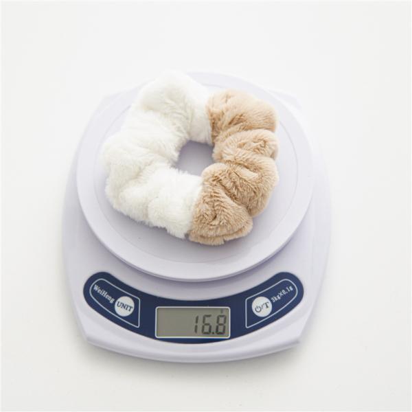 Winter splicing plush fur hair band scrunchies simple imitation rabbit hair large intestine hairband headdress wholesale