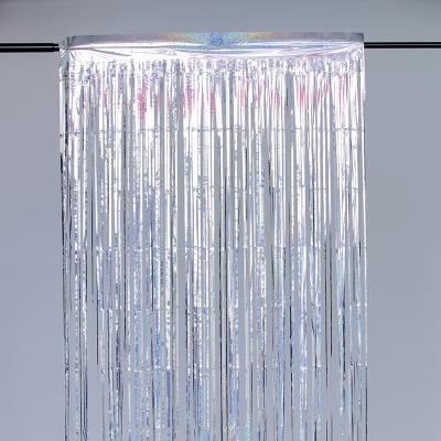 1x2m Silver Streamer Curtain 2mx1m Tinsel Fringe Curtain For Wedding Party
