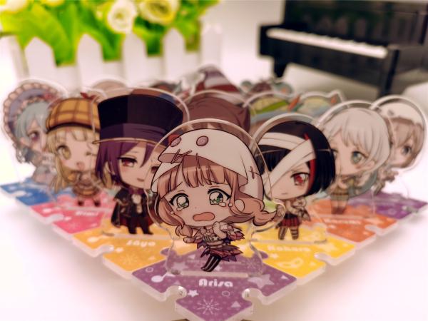 Anime Acrylic Stand Figures , 5cm X 3.8cm Mini Acrylic Display Stands