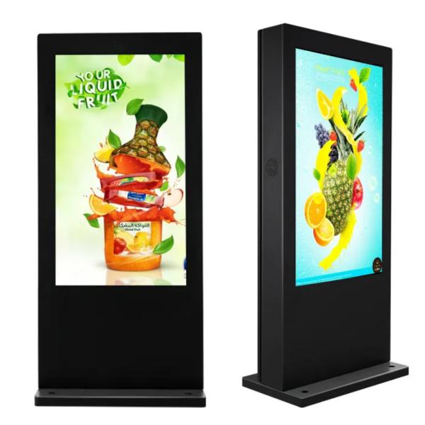 Outdoor LCD Digital Signage IP65 Waterproof with 2000-3000cd/m2 Brightness and Multi-language Support