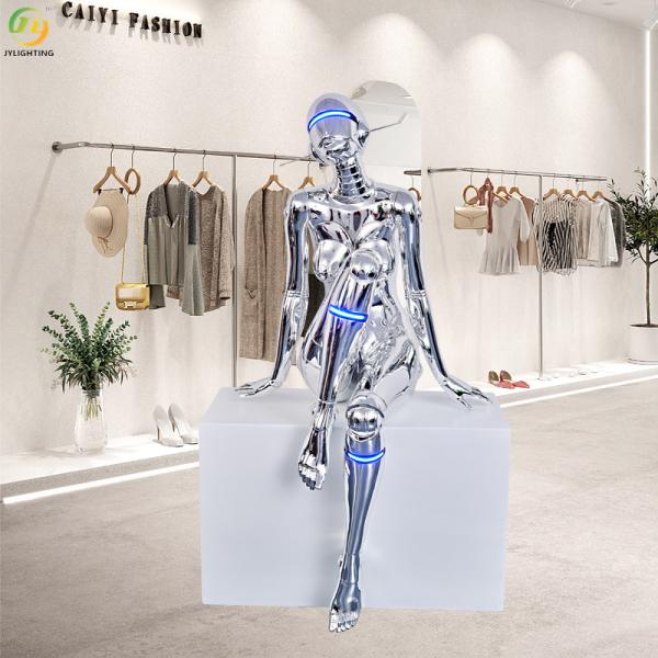 JYLIGHTING Decoration Future Mechanical Goddess Sculpture Art Figure Model Large Modern Floor Light