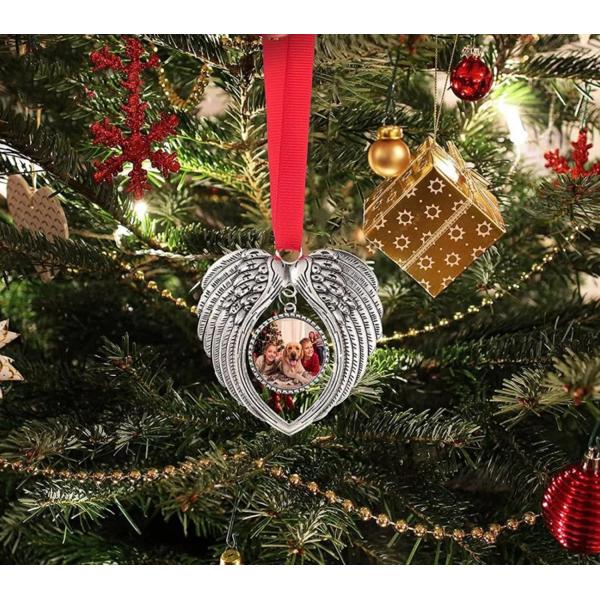 Sublimation Personalized Gift Metal Sublimation Angel Wing Pendant For Decor And Souvenirs